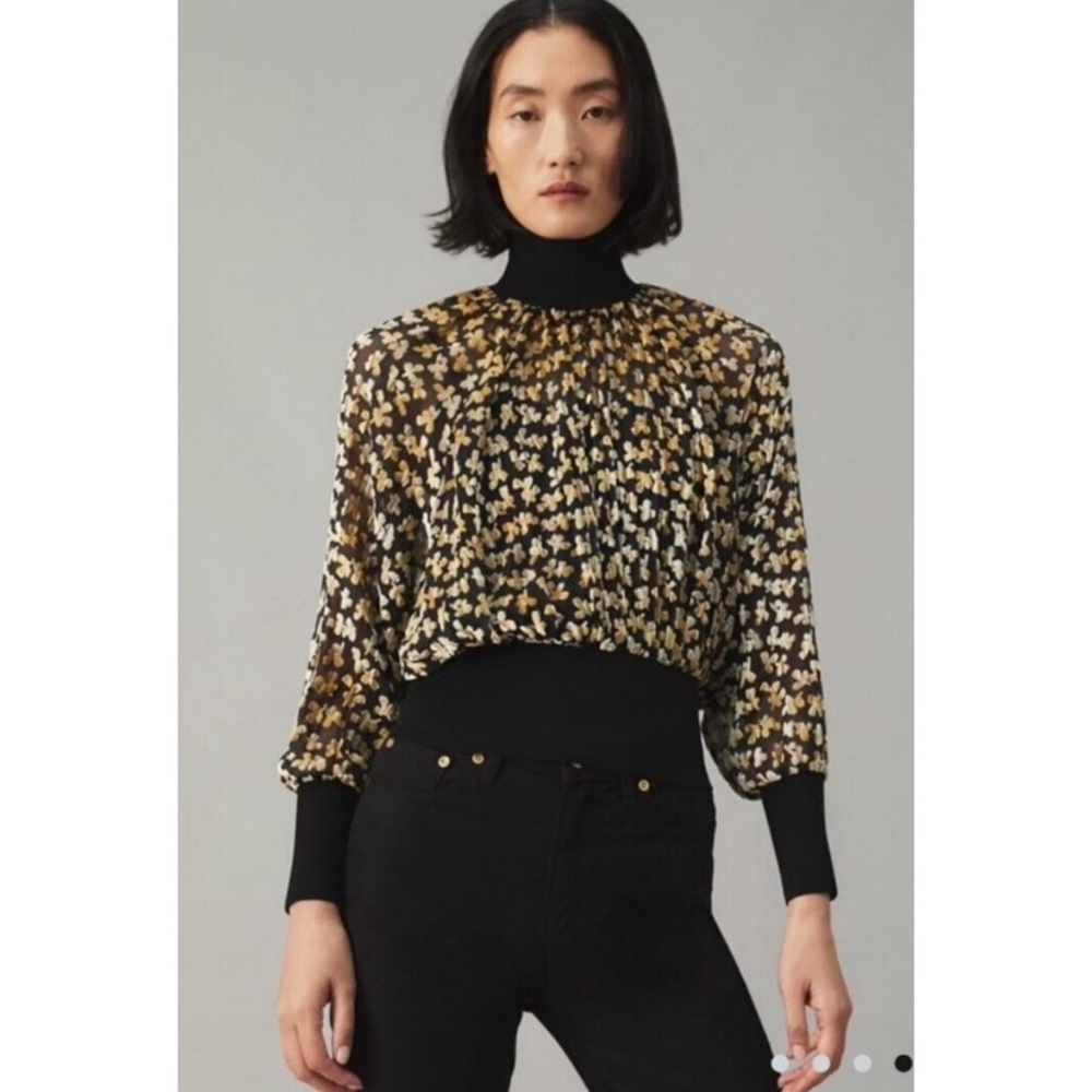 Tory Burch Velvet Devore Top 0 - Never Worn / w TAGS